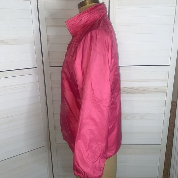 80s 90s Windbreaker Jacket Be In The Current Seen Pink Sz Medium - Picture 2 of 12
